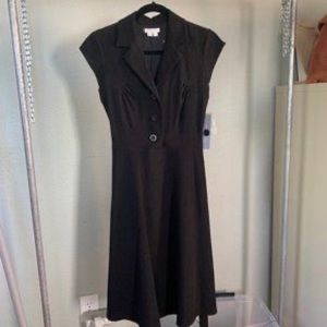 CK Black Flare Midi Dress